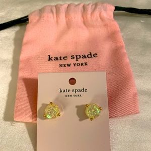 NWT Kate Spade Opal Glitter Stud Earrings
